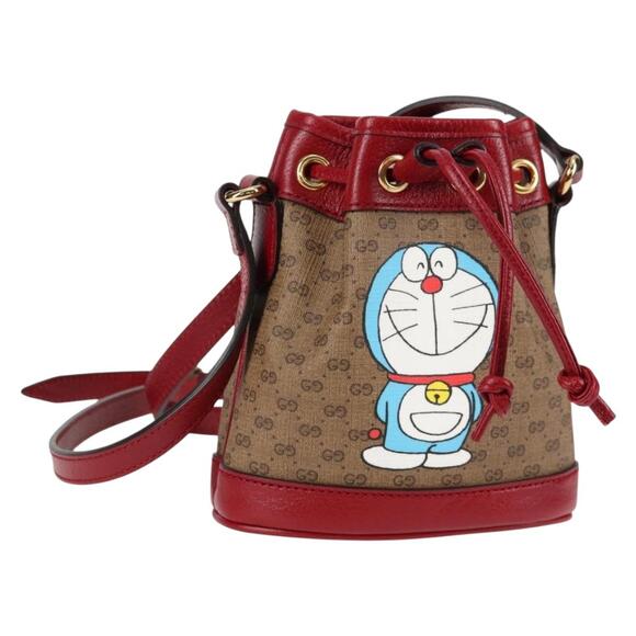 GUCCI Micro GG Supreme Doraemon Collaboration Bag Pvc Beige - Picture 1 of 16